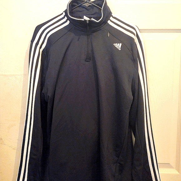 Men's Adidas TRAINERS SZ M navy/white STILL AVAILABLE *SOLD PULLOVER* - Picture 2 of 3